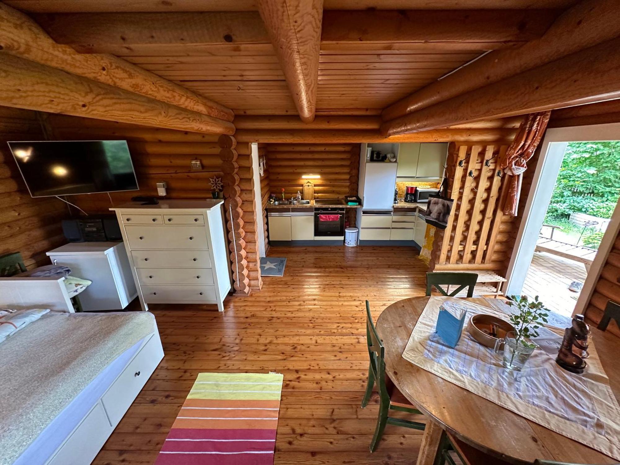 Gemütliche Blockhütte in Wiennähe Zofing Exterior foto