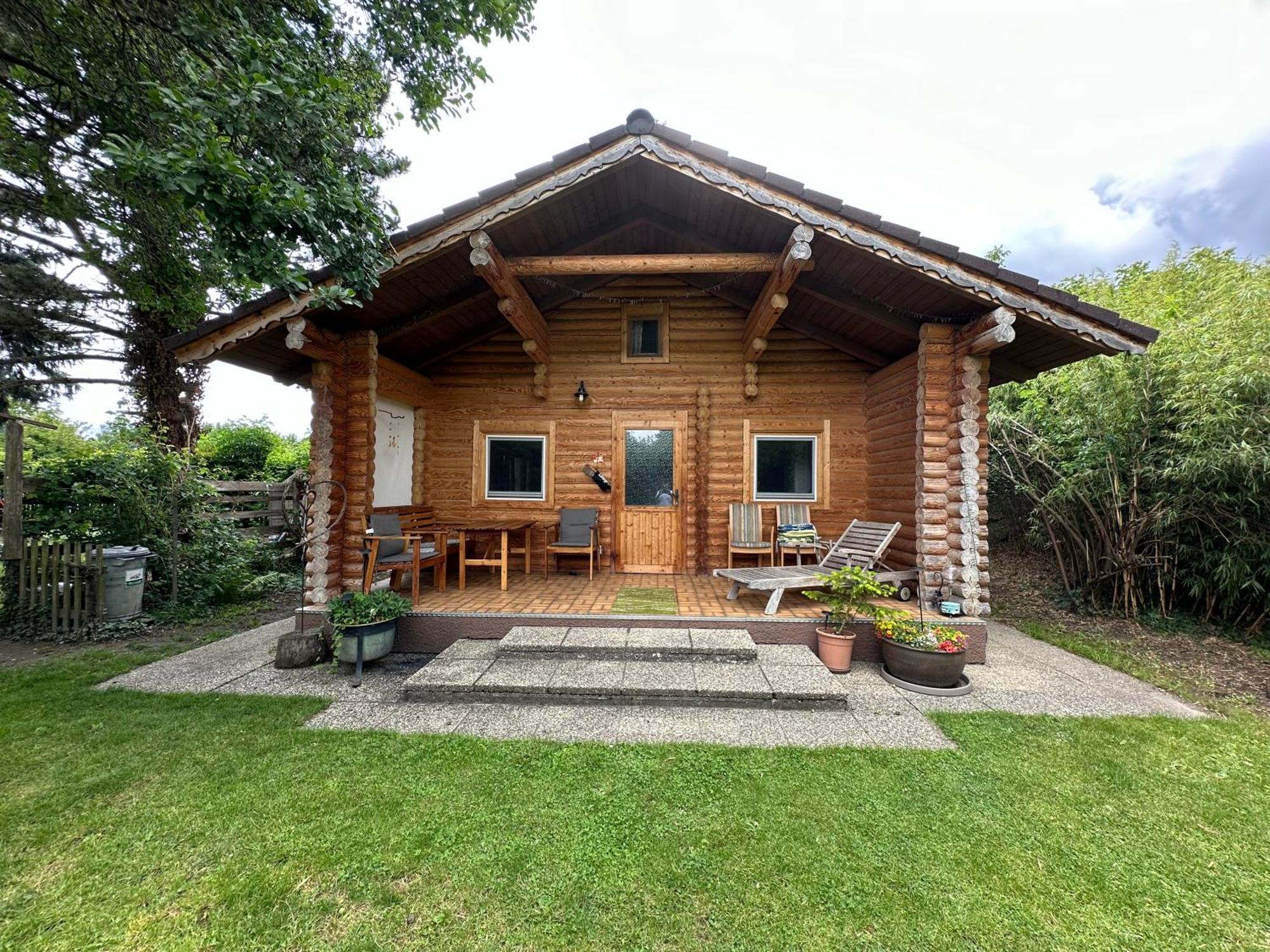 Gemütliche Blockhütte in Wiennähe Zofing Exterior foto