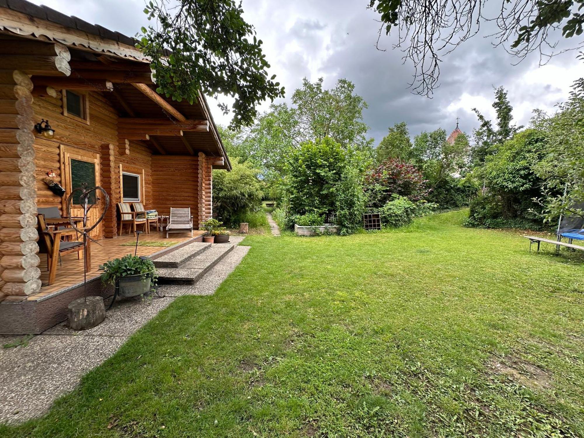 Gemütliche Blockhütte in Wiennähe Zofing Exterior foto