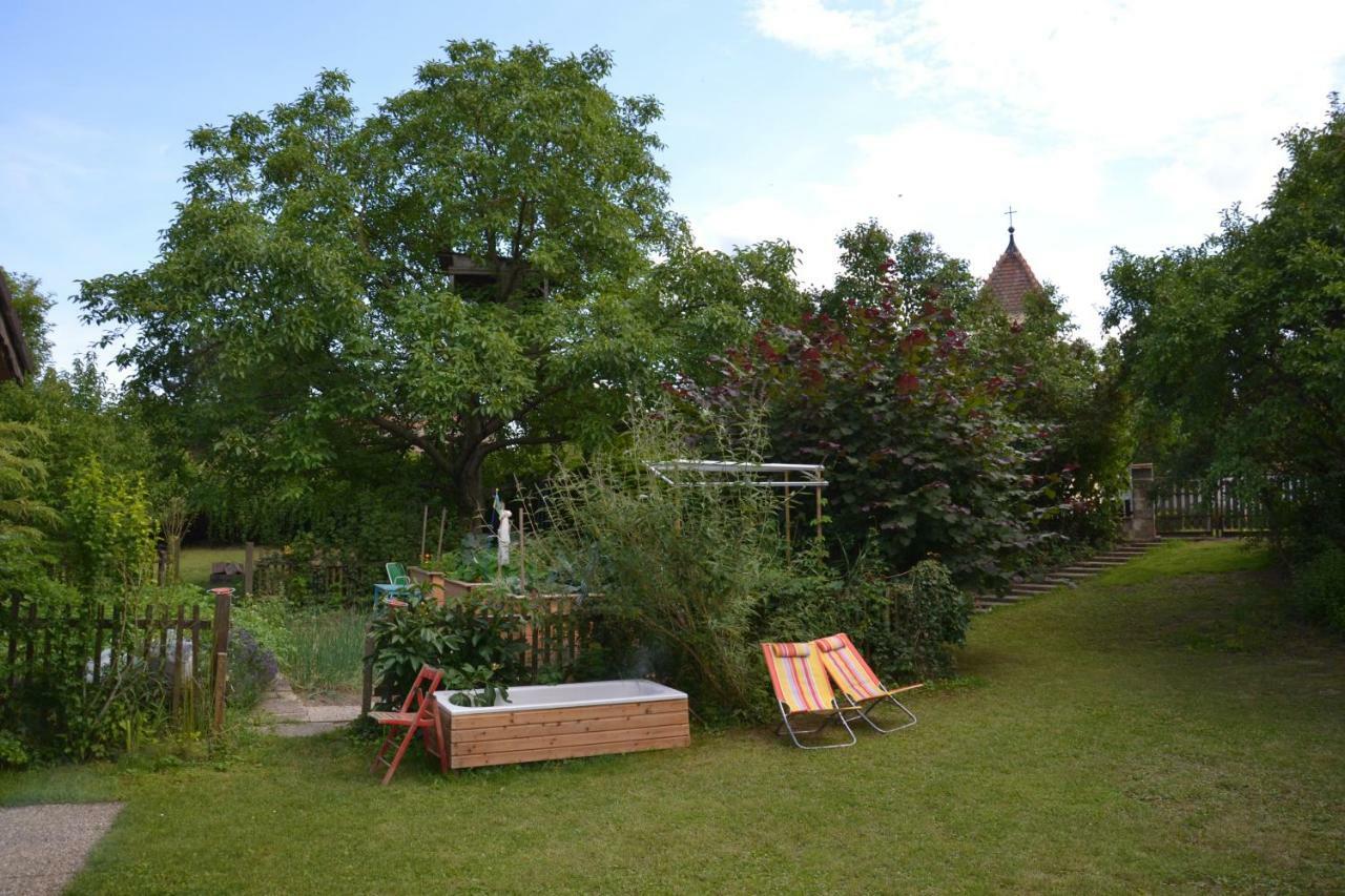 Gemütliche Blockhütte in Wiennähe Zofing Exterior foto